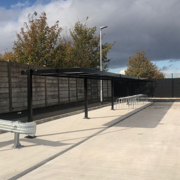 104241 fietsoverkapping fietsenstalling aanleunbeugels fietsparkeren